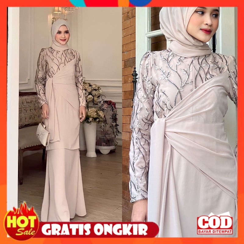 KAIN ADEM HALUS TEBAL / INARA DRESS FREE HIJAB MALAYSIAN LOOK