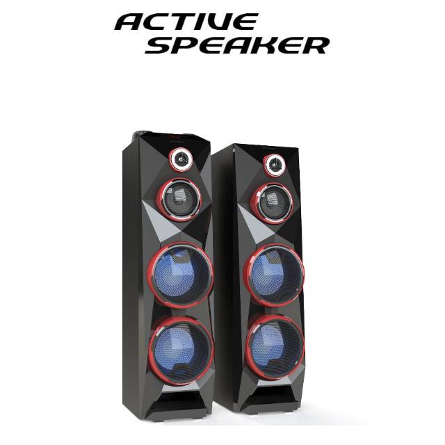 Speaker Aktif Polytron Bluetooth PAS 8C28 Super Bass XBR Lampu Model Terbaru