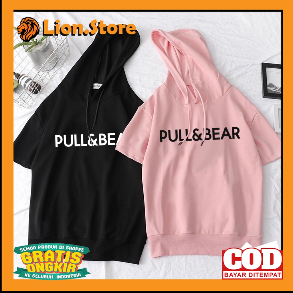 Bess - Sweater Hoodie Crop Murah / Sweater Hoodie Crop Lengan Pendek PULL&BAR// JKT 48 / JAKET HOODI