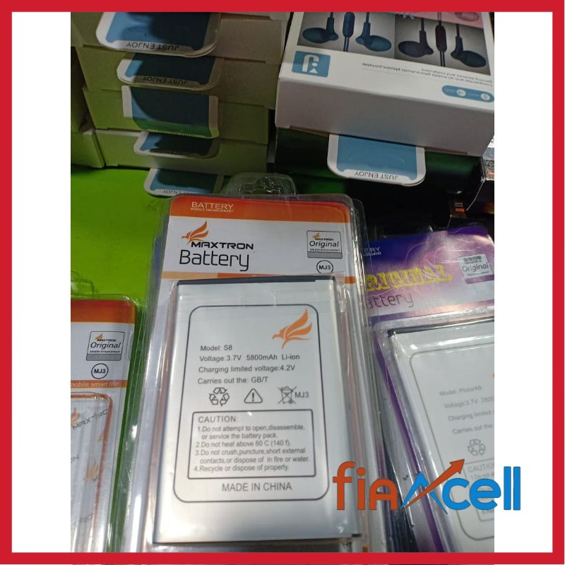 Baterai Maxtron S8 Battry Maxtron S8 Original