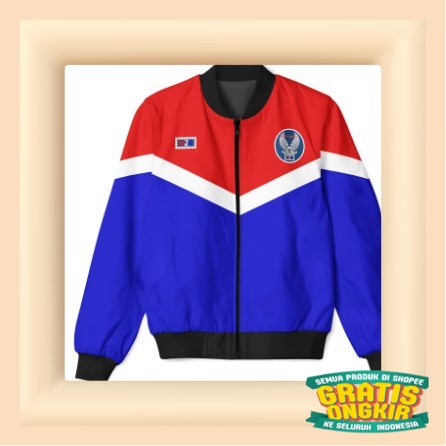 Jaket Pria Bomber Moonraker Indonesia/ Black tosca 2 3 warna