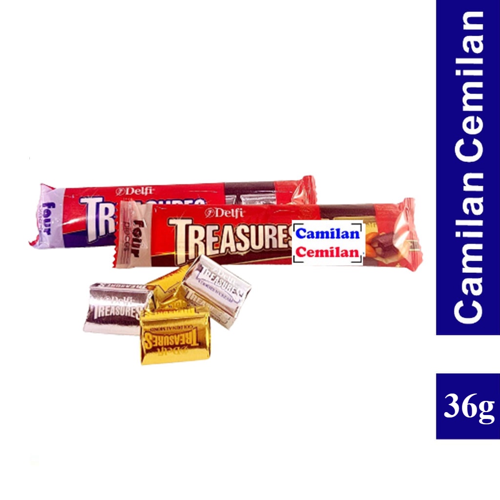 

Delfi Treasure Coklat Almond Treasures isi 4 pcs x 9 gr