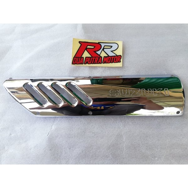 cover tutup tameng pelindung knalpot kenalpot original ori suzuki shogun sogun r 110 r new