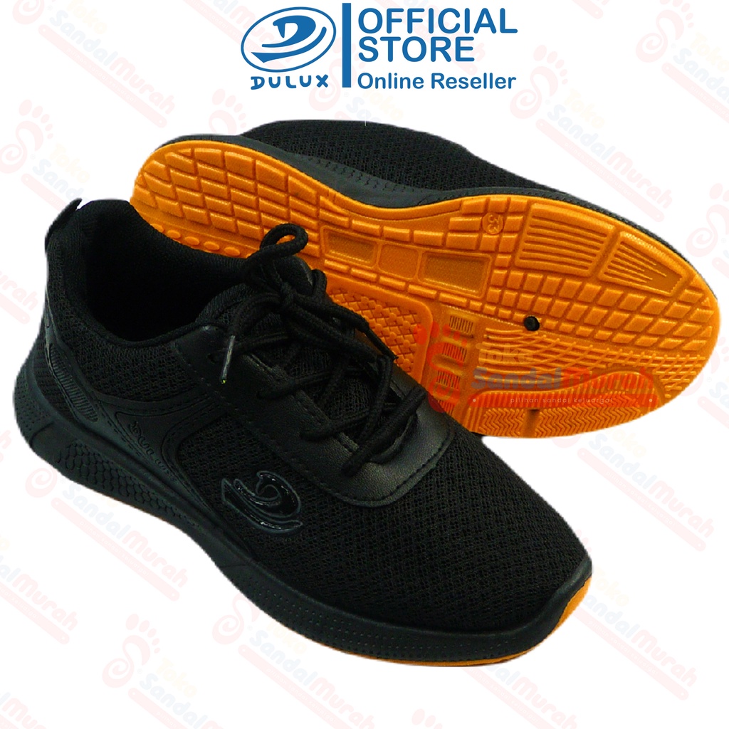 Toko Sendal Murah - Sepatu Sekolah Full Hitam / Sepatu Kekinian Uk 32 - 39 / Sepatu Model Tali Canva