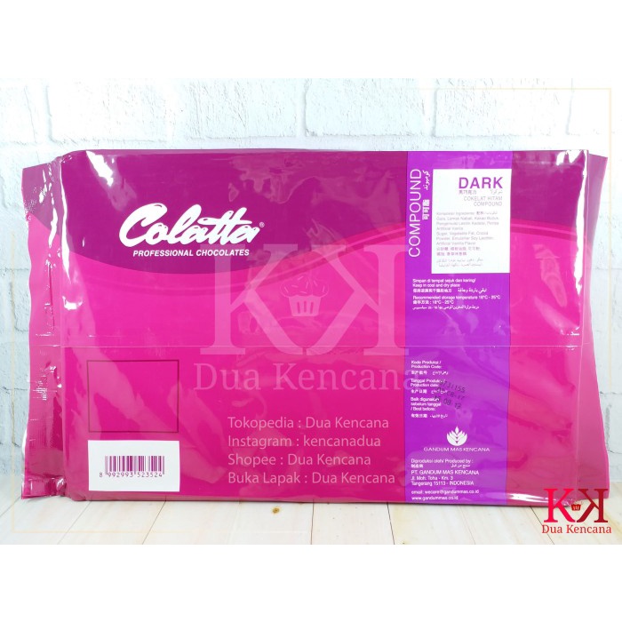 

K70 Colatta Dark Compound 1 KG Coklat Hitam Compound Chocolate Collata