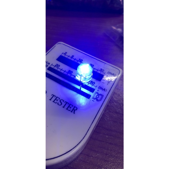LED 8mm camping biru super bright blue JI27