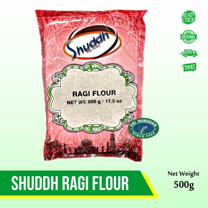 

[Big Sale] SHUDDH RAGI FLOUR 500GR