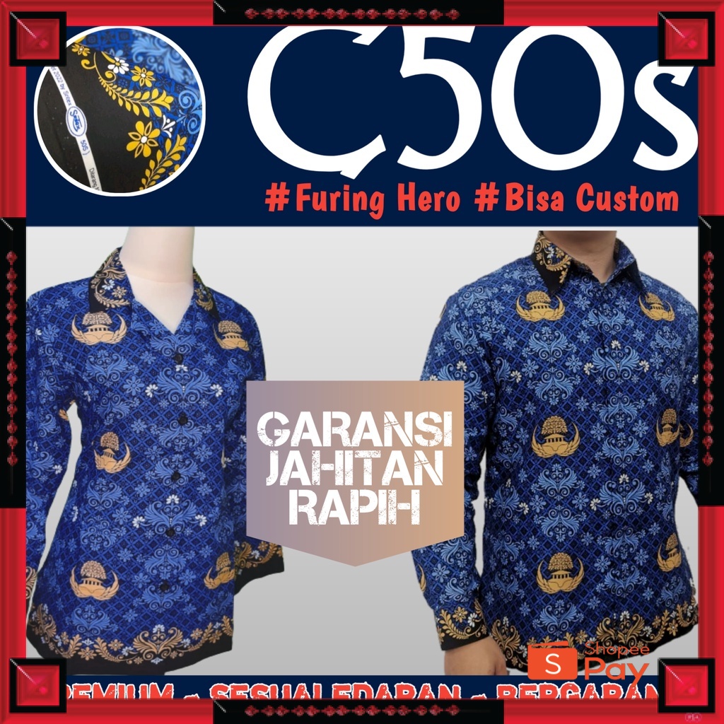 12.12 SERAGAM SALE / NATAN - baju korpri terbaru 2022 / katun c50s / seragam korpri / seragam pns / 