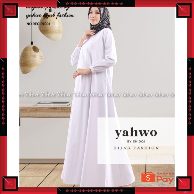 12.12 SERAGAM SALE / BAJU DINAS WANITA/GAMIS YAHWO ORI/GAMIS TOYOBO WANITA/GAMIS PUTIH BAHAN TOYOBO/