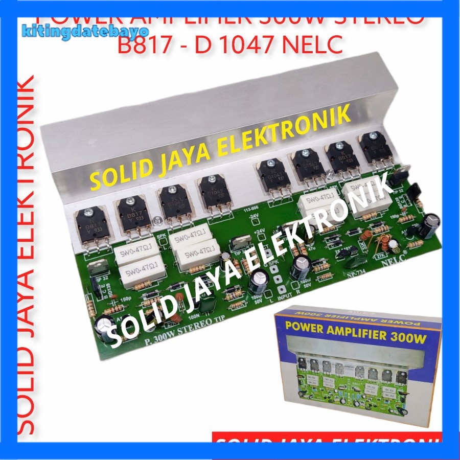 Kit Power Amplifier Stereo 300W B817 D1047 Ampli Audio 300 Watt W Stereo Tr Original Asli Nelc N034A