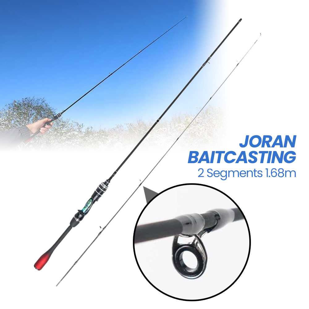 PROMO Joran BC Sambung Dua Joran Pancing Baitcasting 2 Segments 1.68 m - KBW09 Joran Casting Joran B