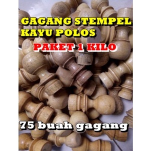 

paket sekilo gagang stempel kayu polos