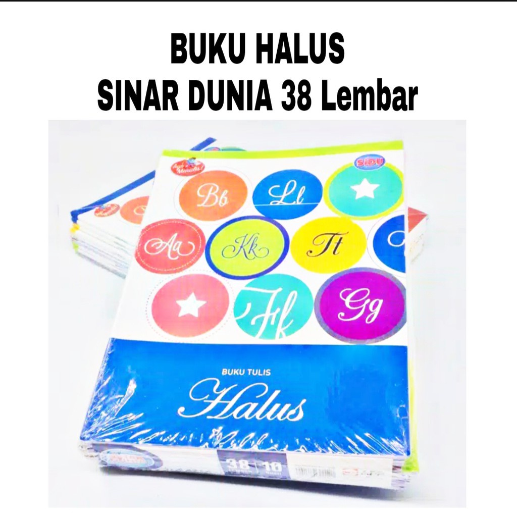 

Buku Tulis Halus Strimin / Buku Kotak Kecil Sinar Dunia 38 lembar