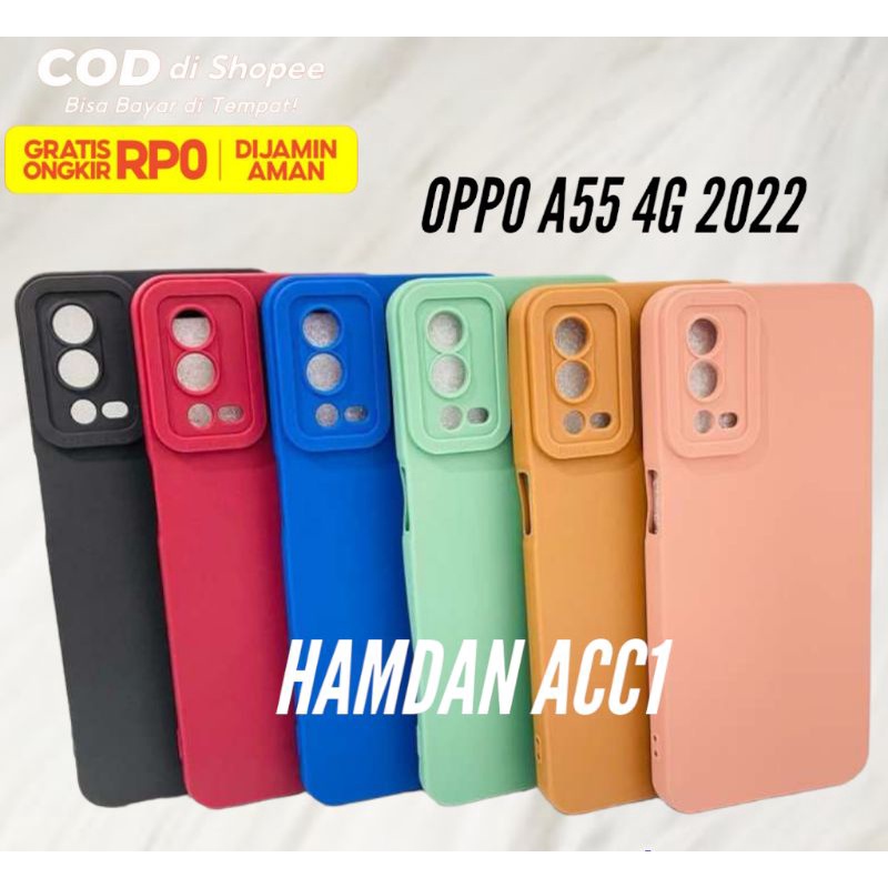SoftCase casing terbaru oppo A55 4G pelindung belakang hp camera