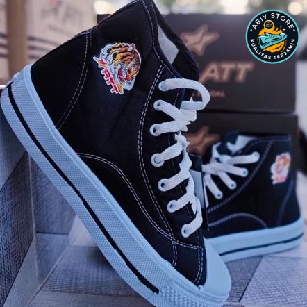 SEPATU SEKOLAH ANAK WARIOR PRO  ATT  MOTIF MACAN