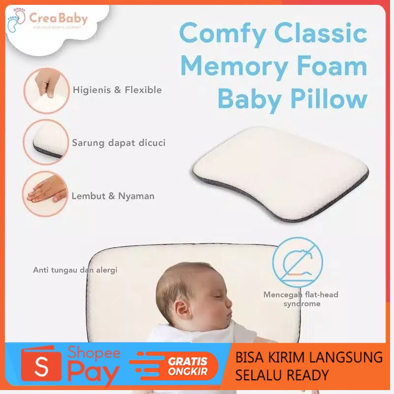 PROMO Bantal baby memoryfoam bantal bayi super lembut anti peyang | KUALITAS PREMIUM