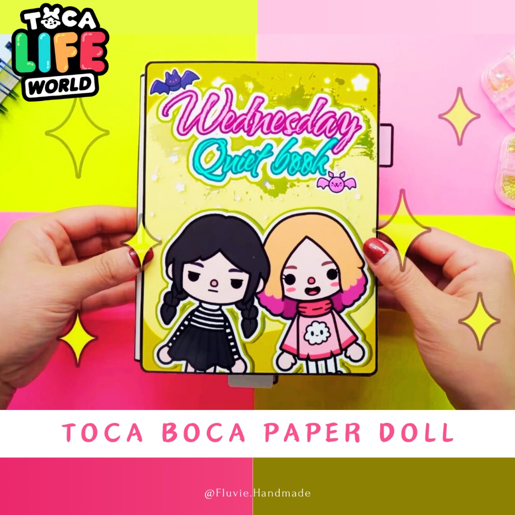 Paper Doll | Toca Boca Quite Book Wednesday in Paper Doll | Mainan anak perempuan BP BP an | Bermain
