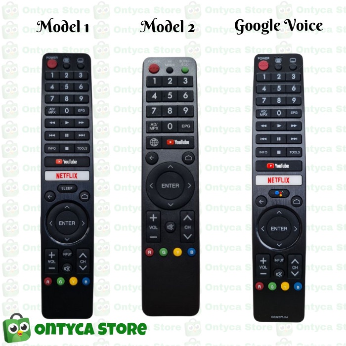 Remote TV Sharp Android Smart TV - Model 1
