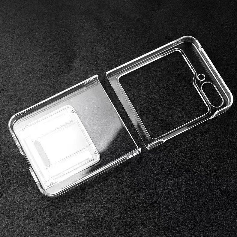 Case Hp/Standing Clear Case Bening Samsung Galaxy Z Flip 6 5G Flip 5 Flip 4 Flip 3 5G Hard Casing Cl