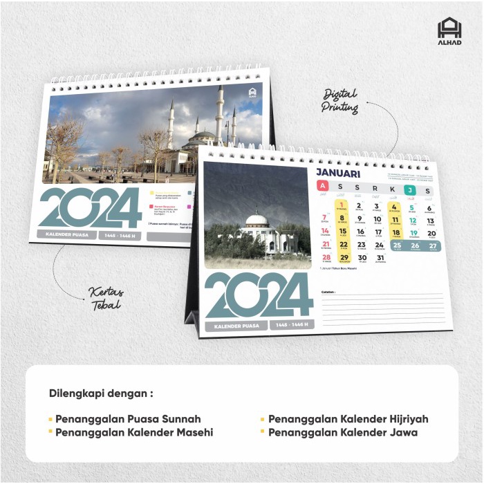 

Kalender Meja 2024 I Kalender Puasa Sunnah I Lengkap I Bisa Custom - 1 sisi