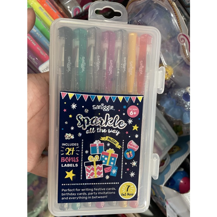 

Smiggle Sparkle All The Way Gel Pen Pack X7