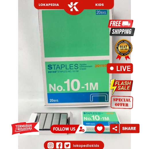 

[PACK] Isi Staples Joyko No 10 / Isi Staples KECIL