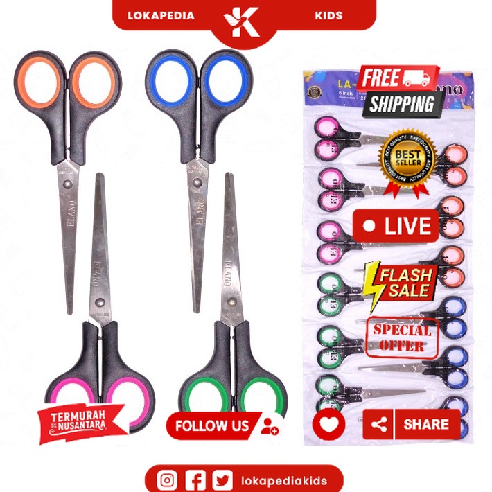 

[12 PCS] GUNTING TANGGUNG TAJAM MURAH EMIGO / MONTANA / VOXY