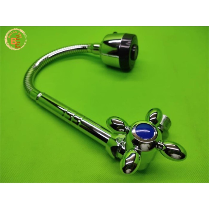 KRAN DAPUR LEHER ANGSA FLEXIBEL SINK KERAN AIR WASTAFEL ON OFF BALING B82 Kran Leher Angsa Keran Dap