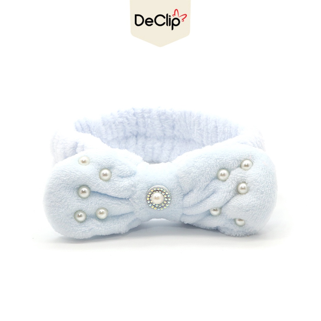 DeClip Bandana Masker Bando Rambut Ribbon Mute Headband Makeup