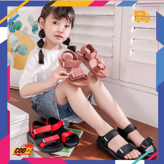 HIKING OUTDOOR KUAT //Sandal Anak Outdoor Danetra Unisex Clasic / Sandal Anak Perempuan Import / Sen