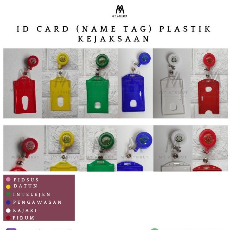 Id Card (Name Tag) Plastik