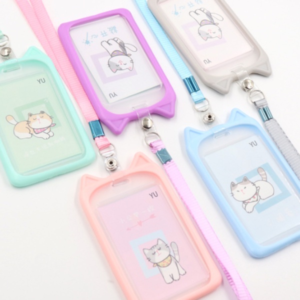 

Name Tag Lanyard Gantungan Kartu motif Kuping / Card Holder Akses MRT Busway E-Money (VAL)