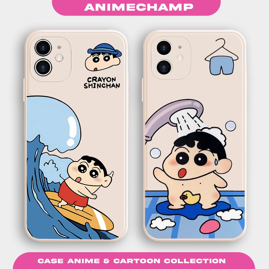 Case Sinchan Cute AC369 Iphone 11 XR 13 11PRO 14 X XS XSMAX 6 6S 6PLUS 6S PLUS 7 7PLUS 8PLUS 12MINI 
