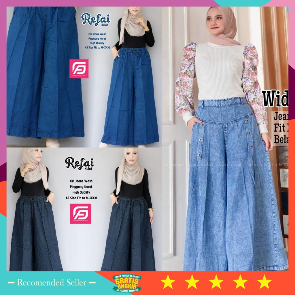 Celana Kulot Wanita Bawahan Dewasa Remaja Style Korea Murah / Celana Kulot Highwaist Wanita - Kulot 