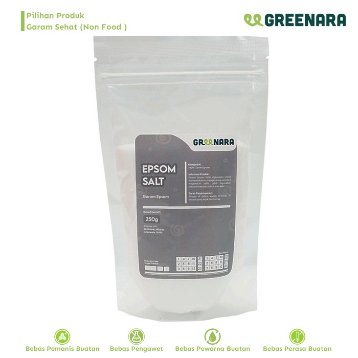 

[KUALITAS PREMIUM] Garam Epsom 250gr / Epsom Salt Terjangkau