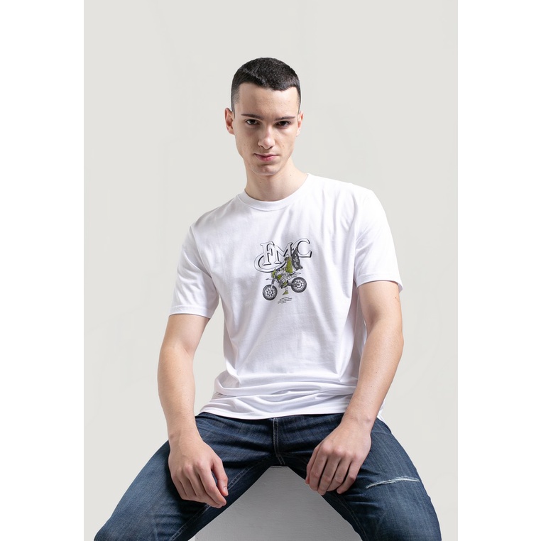 【COD】FMC Speed Supply Kaos Pria 120422 Tidur pendek Fashion Hardworking T shirt