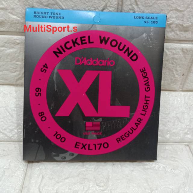 100% IMPORT USA SENAR GITAR BASS D'ADDARIO 4 SENAR SENAR D ADARIO BASS