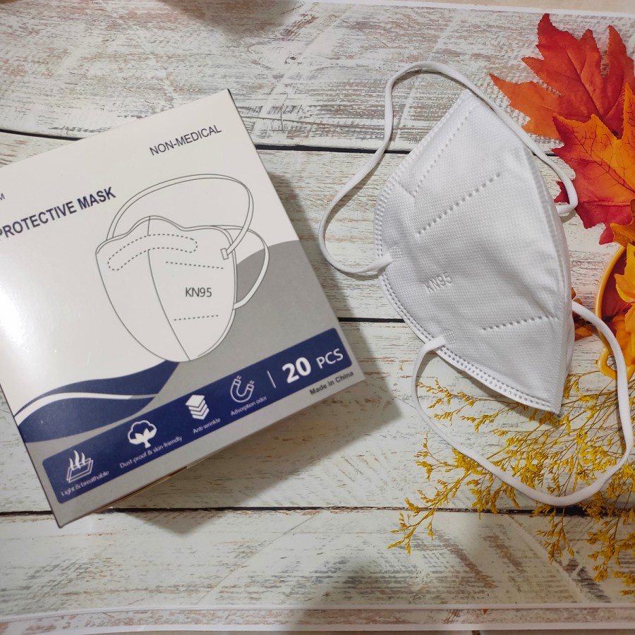 Masker KN95 5Ply Hijab Headloop Premium KN 95 Mask 1 Box Pcs