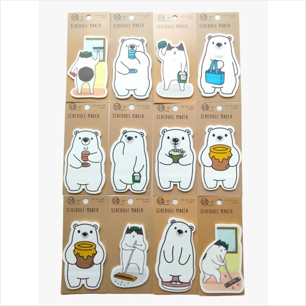 

[PAM] STICKY NOTES 99 B113 MOTIF BERUANG