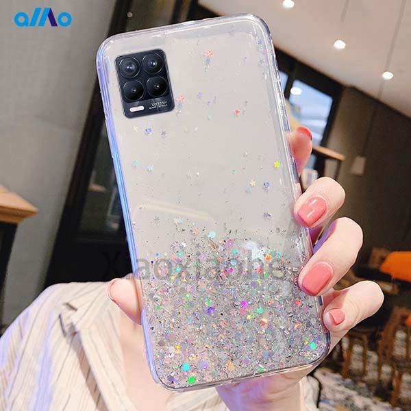 Soft Case Realme 8 5G Case Premium Glitter Cover Luxury Casing