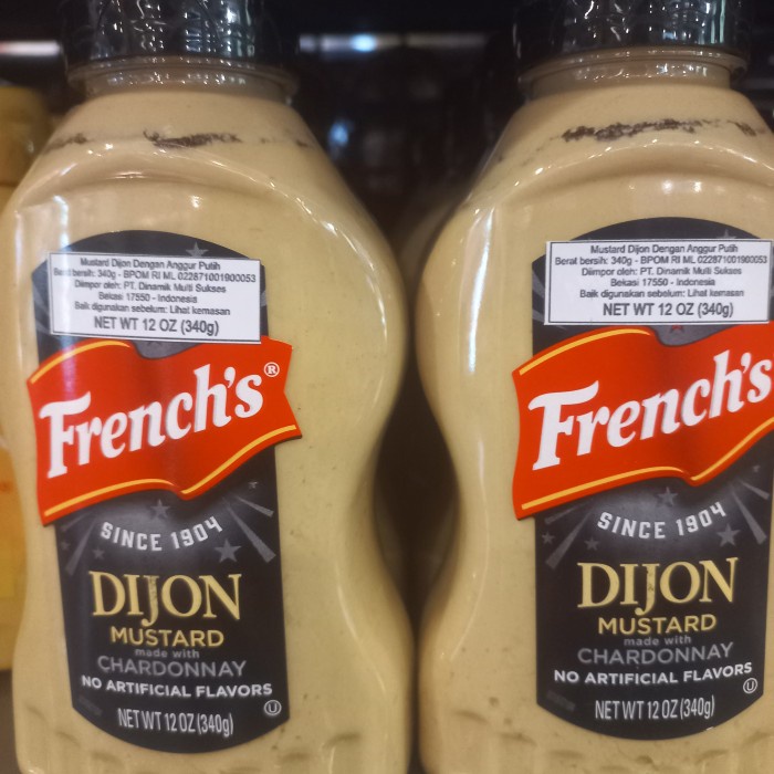 

French French's frenchs Honey Dijon mustard with Chardonnay 340gr