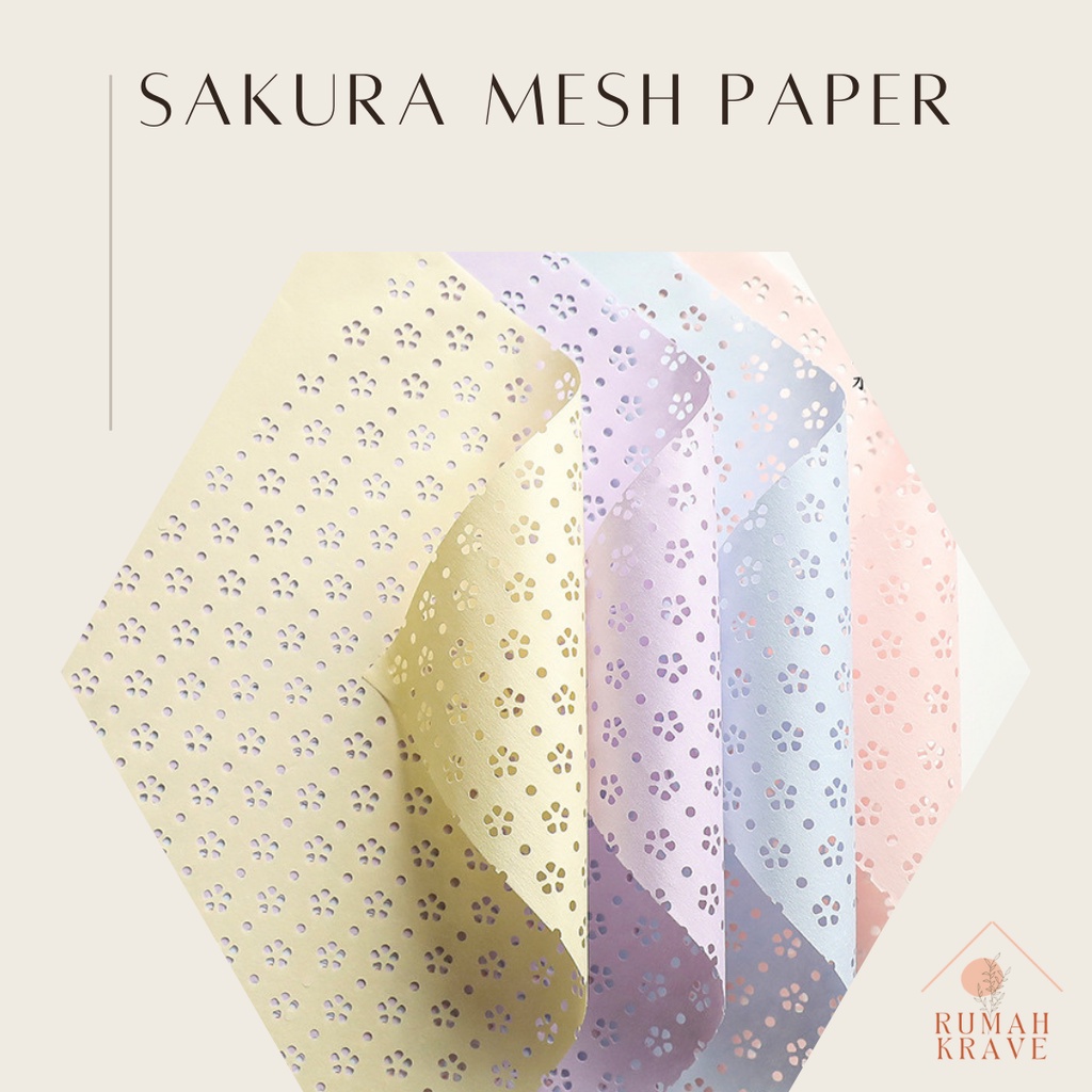 

RUMAH KRAVE - Sakura Mesh Paper Kertas Buket Bunga