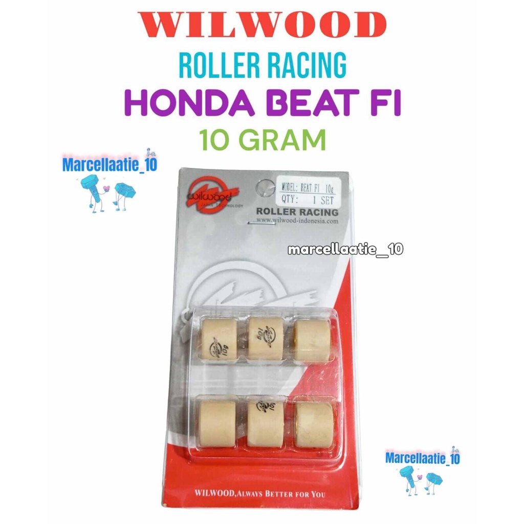 1 SET WILWOOD ROLLER RACING HONDA BEAT FI 10 GRAM ROLER RACING BEAT FI 10GRAM 10G ROLLER BEAT RACING