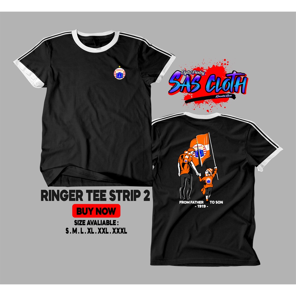 T-shirt KAOS Baju Persija jakarta Kaos From father to son Baju THE JAKMANIA