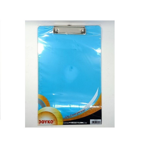 

Andma Clipboard / Papan Jalan / Alas Ujian Joyko CLB-63 / F4 Transparant - Biru