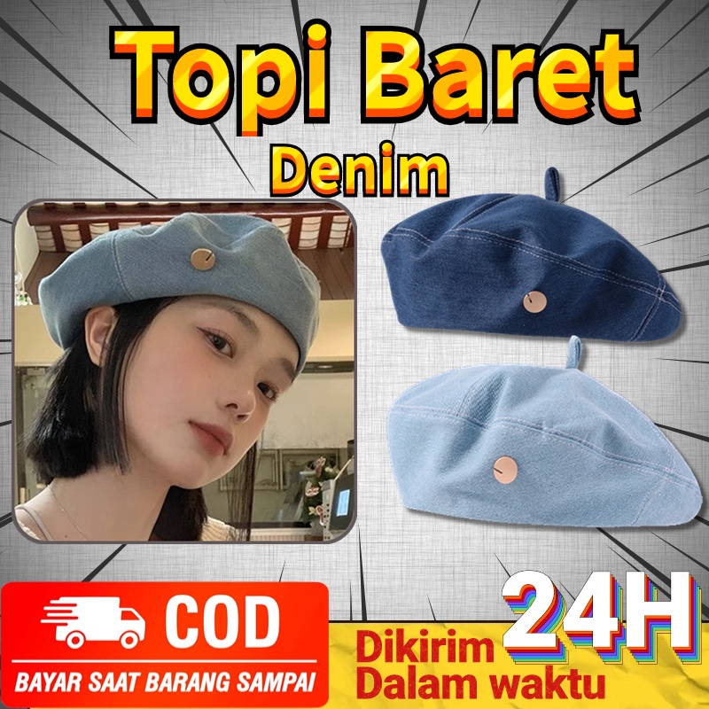 Topi Baret Korea Wanita High Quality/Cute Baret Cap Korean Style / Topi Pelukis / Dewasa Topi Senima