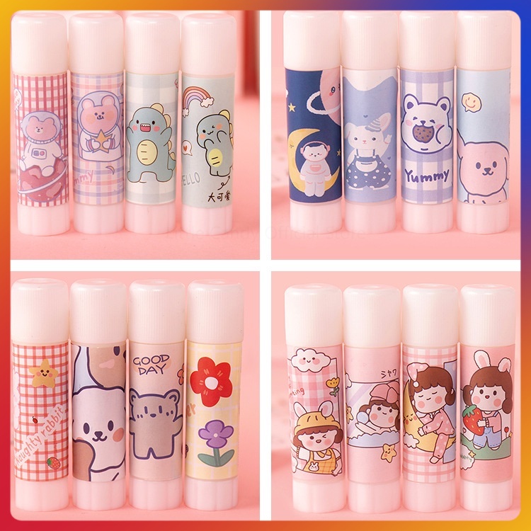 

Lem glue Stick / Lem Kertas stick / Lem putar katakter / Lem Batang Motif Kartun Lucu