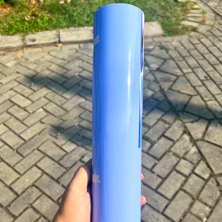 Skotlet Candy Blue 057 Profix Stiker Motor Candy Blue Lebar 45 Cm Panjang 1 Meter Biru Muda Glossy
