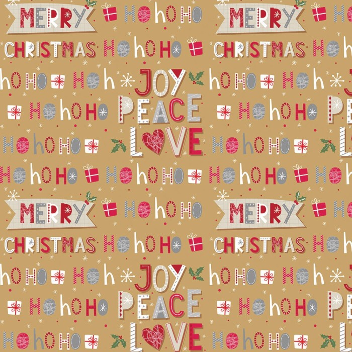 

Kertas Kado Natal Premium Wrapping Paper Brown - Christmas Edition