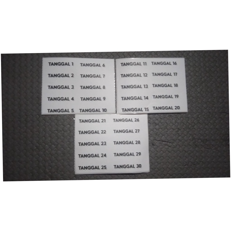 

STIKER TANGGAL DOMPET DISIPLIN KEUANGAN